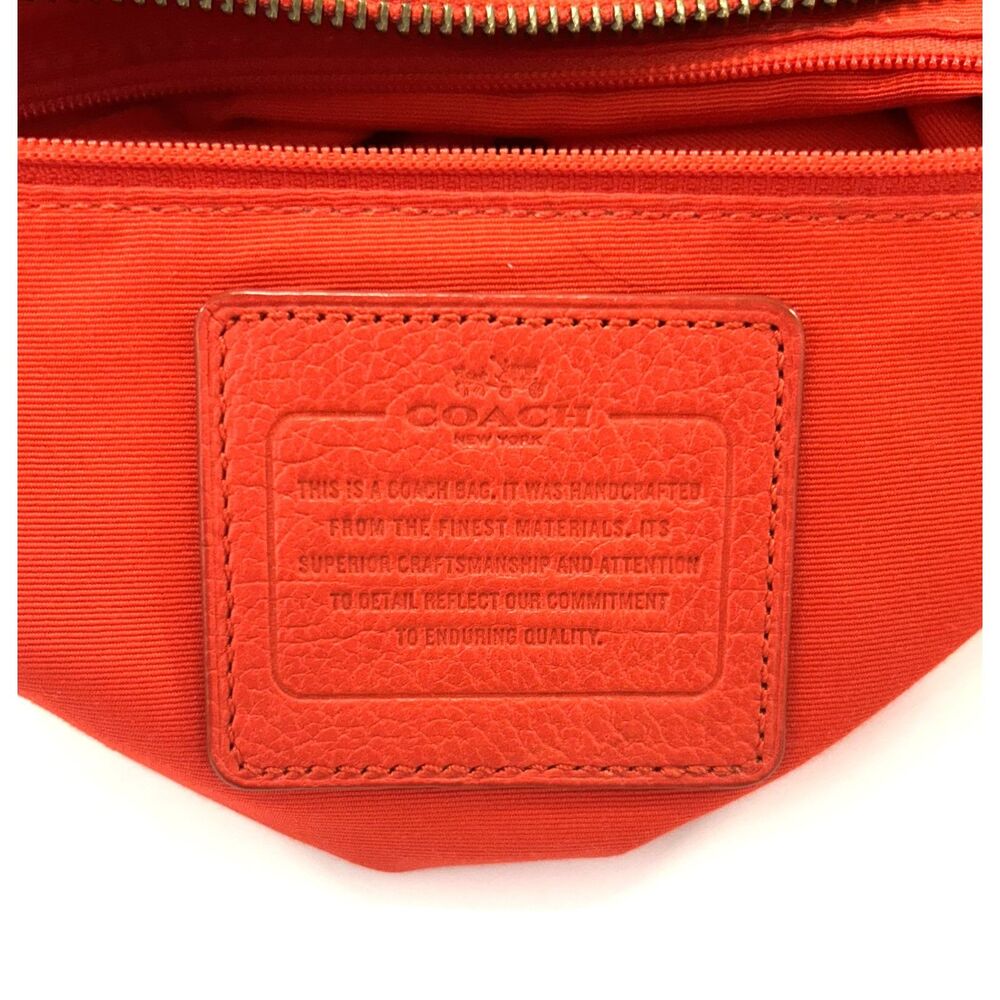 Coach Mickie Leather Satchel Crossbody & Matching Wallet Set - Cardinal Red - Picture 4 of 16